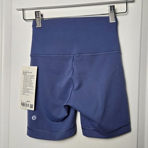NWT Lululemon Wunder Train High-Rise Short 6" - 2 Oasis Blue - Picture 4 of 8